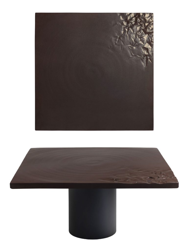 MTT - Art Furniture / Porcelain Table / Ripples / 涟漪.艺术桌几 / 深棕款 Brown Fold