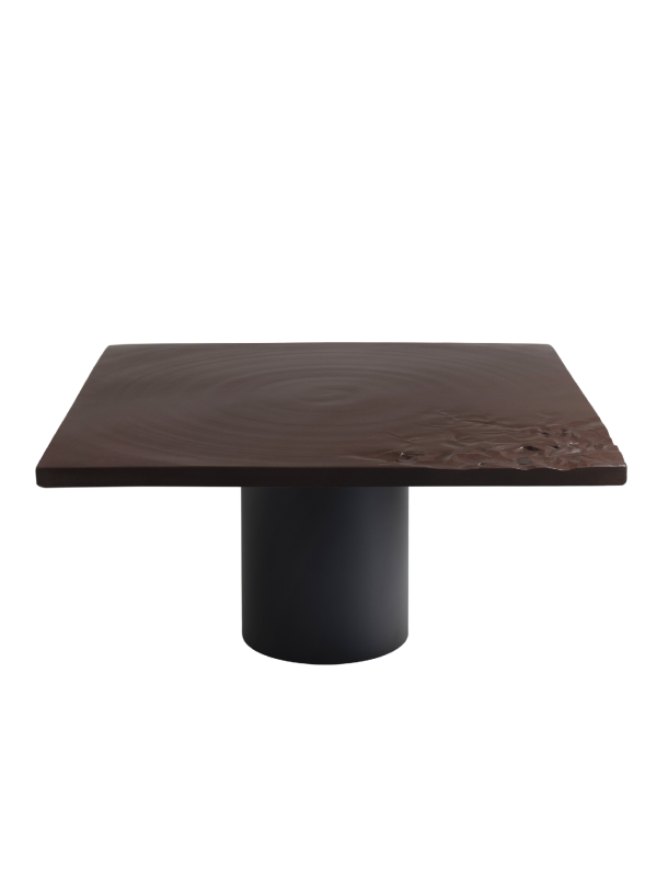 MTT - Art Furniture / Porcelain Table / Ripples / 涟漪.艺术桌几 / 深棕款 Brown Fold